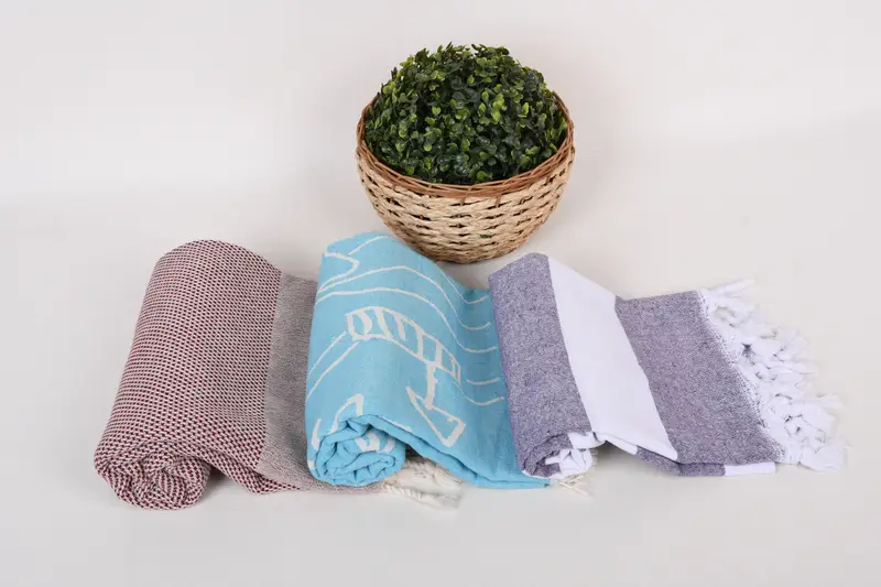 70x40 Cotton Set of 8 Towel, Thin towel, Bachelorette Beach Towel, Large Turkish Towel, Housewarming Gift, Organic Cotton Towel, Wedding Shower Gift - 8