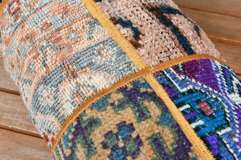 Kilim Pillow, Pillow for Couch, 12x36 Blue Cushion Cover, Floor Cushion, Gift Pillow, Turkish Rugs Pillow Sham, Pillow Sham - 3