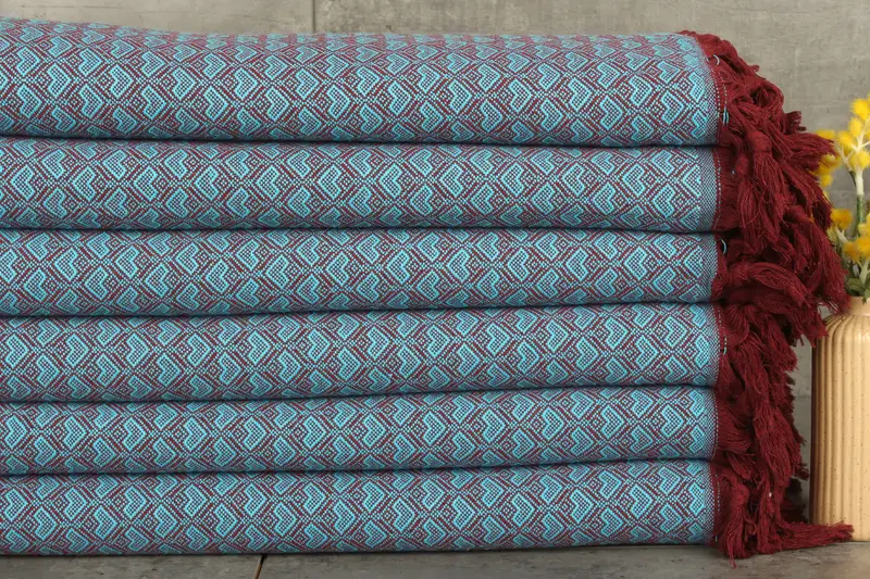 Bachelorette Party Gifts For Bride, Gift For Bride, 88x76 Cotton Heart Design  Towel, Housewarming Gift, Monogram Blanket, Bridal Shower Gift - 1