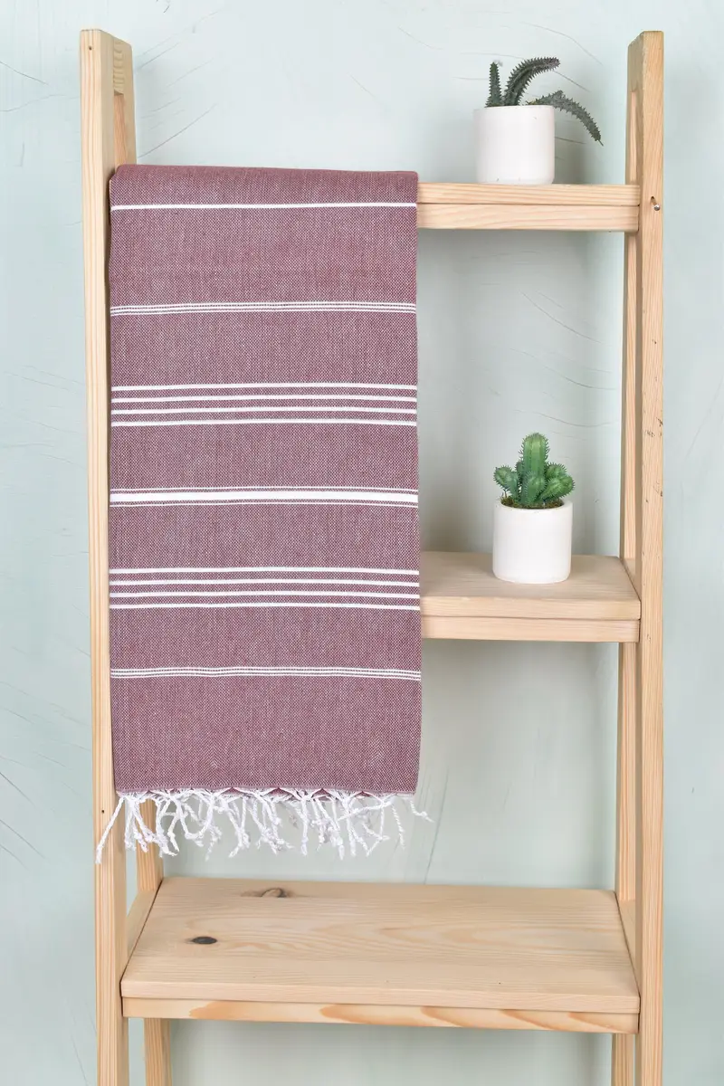 Monogram Turkish Towel, Handmade Gift, Fringed Turkish peshtemal beach towel USA, 70x40 Cotton Striped Towel, Wedding Gift Ideas, Gift For Him - 8
