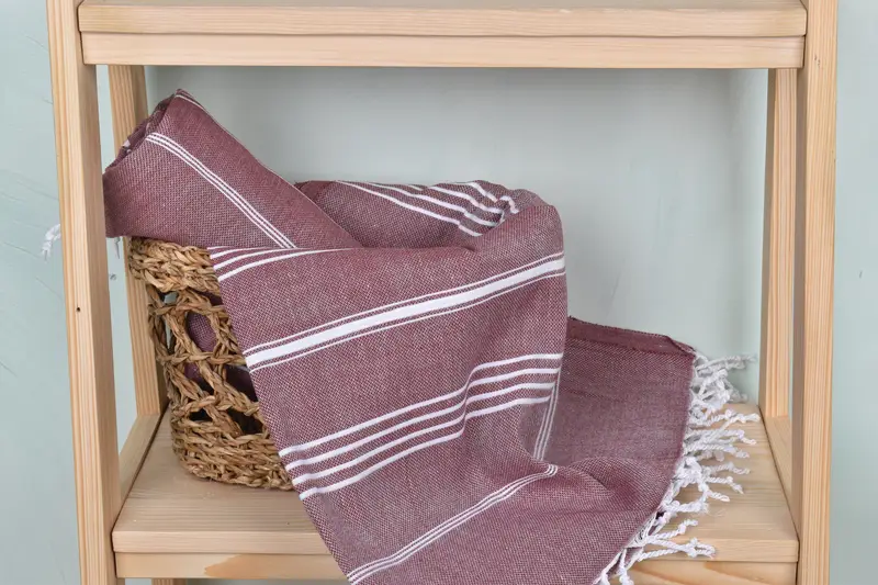 Monogram Turkish Towel, Handmade Gift, Fringed Turkish peshtemal beach towel USA, 70x40 Cotton Striped Towel, Wedding Gift Ideas, Gift For Him - 4
