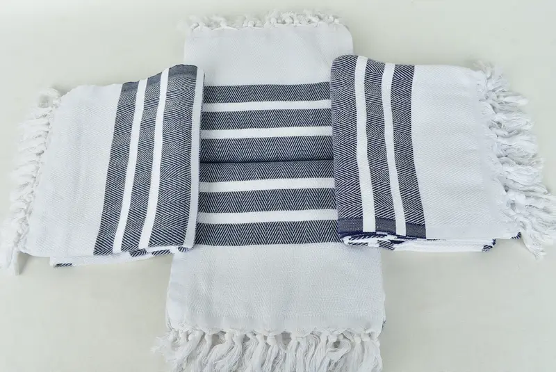 Travel towel, Handwoven organic Turkish towel for spa, Lightweight Turkish towel, Turkish Towel USA, Maid Of Honor Gift, 68x36 Cotton Chevron Towel - 6