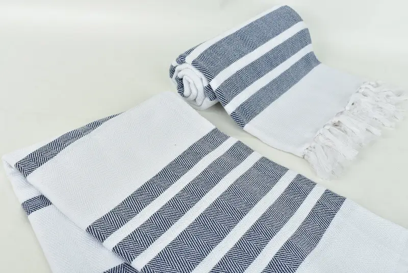Travel towel, Handwoven organic Turkish towel for spa, Lightweight Turkish towel, Turkish Towel USA, Maid Of Honor Gift, 68x36 Cotton Chevron Towel - 7