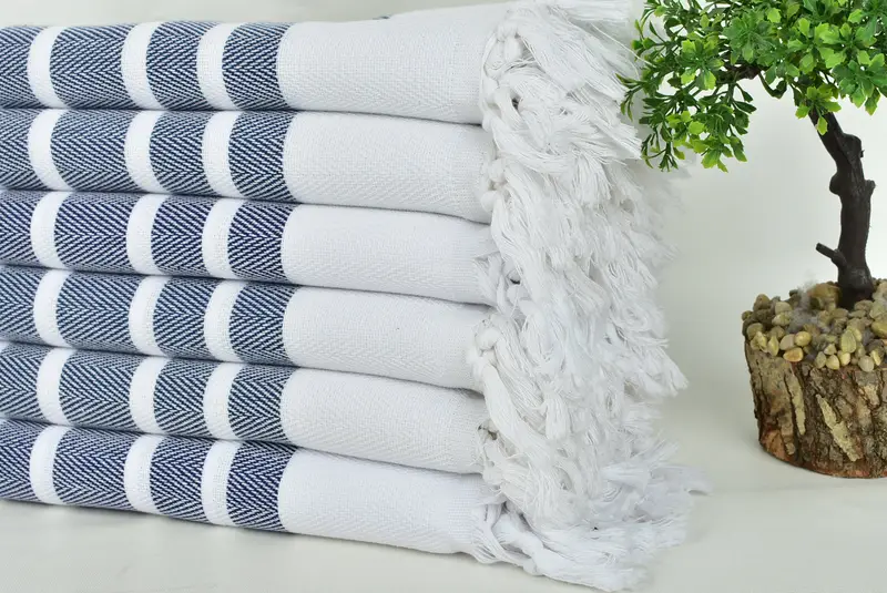 Travel towel, Handwoven organic Turkish towel for spa, Lightweight Turkish towel, Turkish Towel USA, Maid Of Honor Gift, 68x36 Cotton Chevron Towel - 3