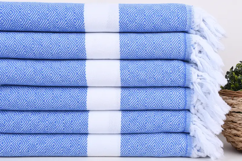 Gift For Wedding Day, Bridal Shower Favors, 70x40 Cotton Diamond Towel, Home Decor Gifts, Custom Gifts, Hammam Towel USA, Beach Towel Gift - 2