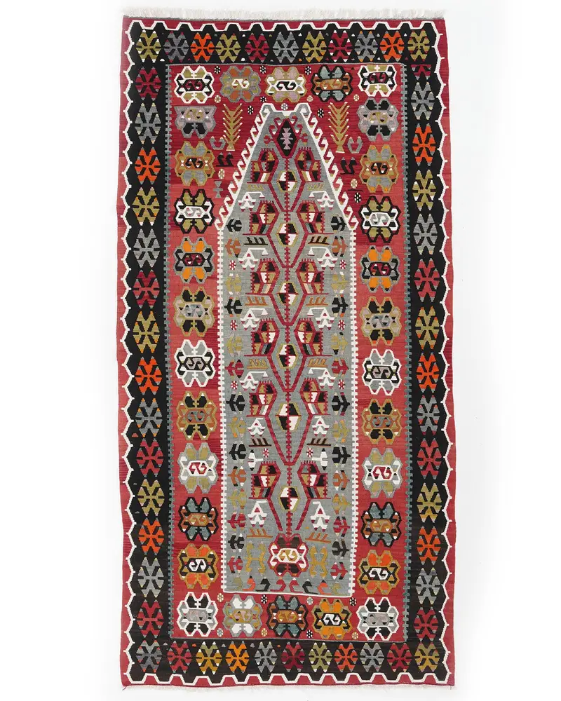 Kırmızı Halı, 3,8x7,7 ft Sağlam Konfor
