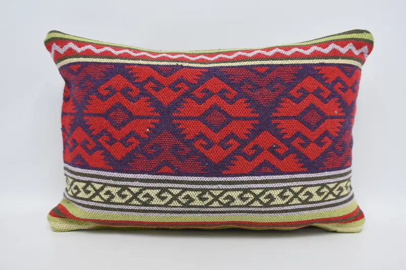 Outdoor Throw Cushion Case, Interior Designer Pillow, 16x24 Red Cushion Case, Cushion Cover, Armchair Cushion Cover, Antique Pillows, Vintage Pillow - 1