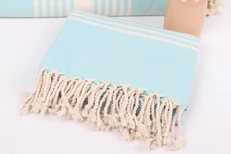Beach Towel Gift, Hammam Towel USA, Valentines Day Gift For Him, Wedding Gifts Towel, Travel Towel, 68x40 Cotton Striped Towel, Turkish hand towel - 5