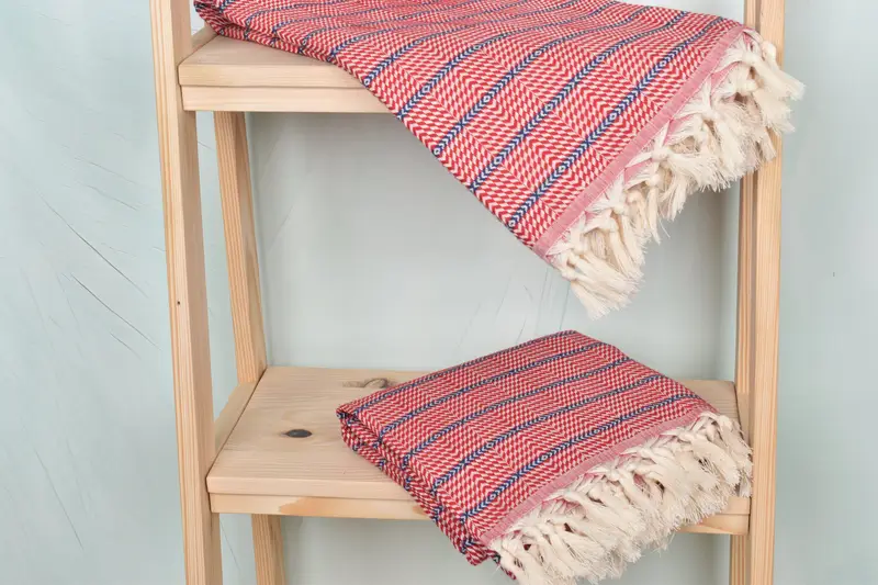 Yoga Towel, 70x40 Cotton Striped Towel, Absorbent Turkish towel, Personalized Beach Towel, Gift For Boyfriend, Bridesmaid Gift, Beach Wedding Favor - 5