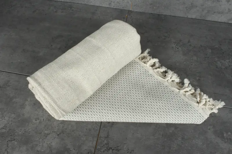 Bridal Shower Gift, Family Gift Basket, 96x96 Cotton Polka Dot Towel, Organic Throw, Tablecloth, Woven Blanket, Wedding Anniversary Gift, Sofa Cover - 7
