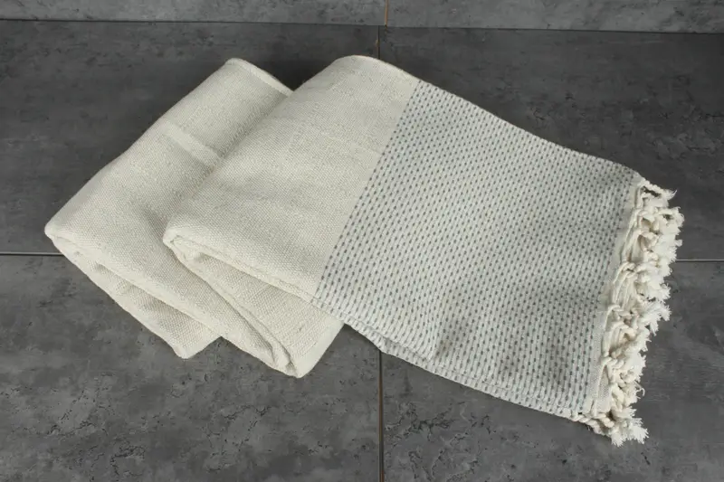 Bridal Shower Gift, Family Gift Basket, 96x96 Cotton Polka Dot Towel, Organic Throw, Tablecloth, Woven Blanket, Wedding Anniversary Gift, Sofa Cover - 5