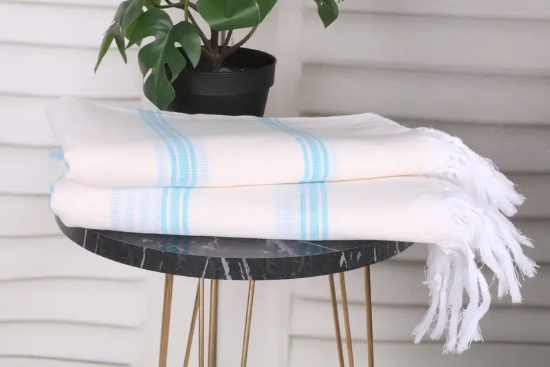 70x40 Cotton Striped Towel, Bachelorette Party Favors, Guest Towel, Travel towel, Boyfriend Christmas Gift, Custom Towel Beach, Custom Wedding Gifts - 3