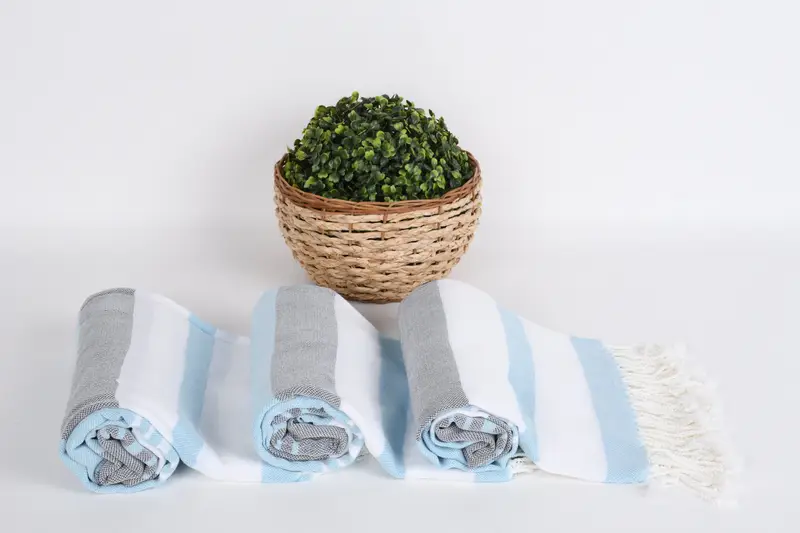 Large Turkish Towel, Absorbent towel, Bachelorette Towel, Hammam towel, Bridemaids Beach Towel, Memorial Gift, 70x40 Cotton Striped Towel - 8