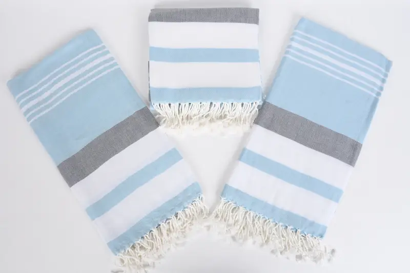 Large Turkish Towel, Absorbent towel, Bachelorette Towel, Hammam towel, Bridemaids Beach Towel, Memorial Gift, 70x40 Cotton Striped Towel - 6