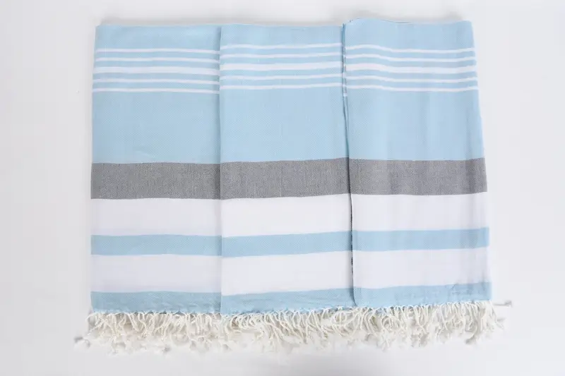 Large Turkish Towel, Absorbent towel, Bachelorette Towel, Hammam towel, Bridemaids Beach Towel, Memorial Gift, 70x40 Cotton Striped Towel - 7