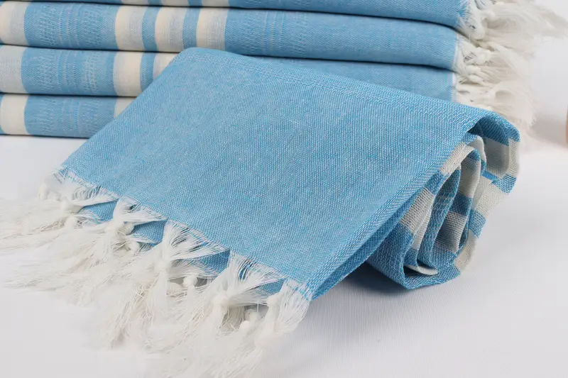 Custom Beach Towel, Gym Towel, Wedding Hand Made Gift, Lightweight Turkish towel, Halloween Gifts, 68x40 Cotton Striped Towel, Turkish bath towel - 4