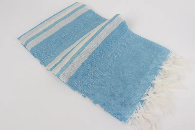 Custom Beach Towel, Gym Towel, Wedding Hand Made Gift, Lightweight Turkish towel, Halloween Gifts, 68x40 Cotton Striped Towel, Turkish bath towel - 6