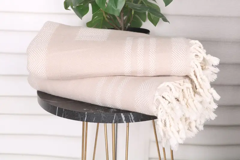 Gift For Mom, 68x38 Cotton Chevron Towel, Beach Towel Monogram, Personalized Wedding Gift, Bachelorette Gifts, Beach Towel Bulk, Turkish Towel Set - 4