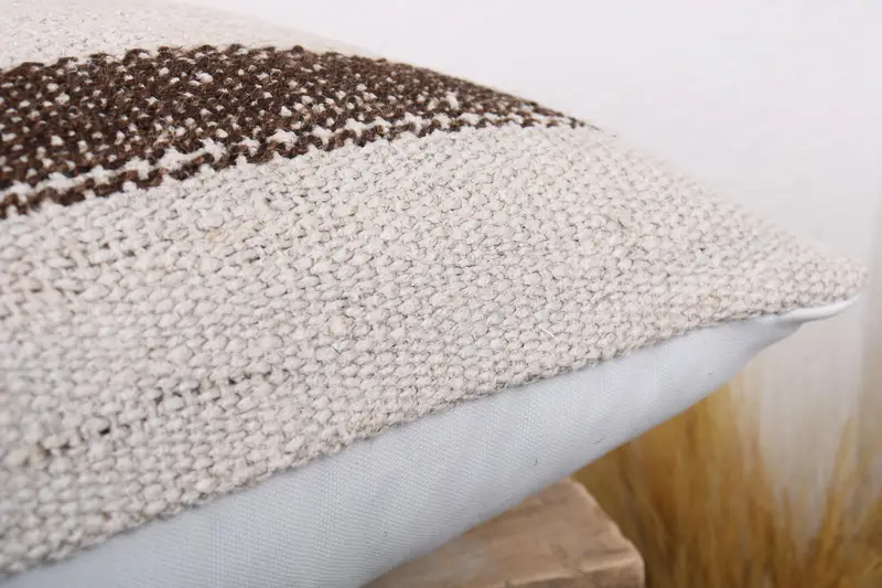 Yoga Pillow, Antique Pillows, Kilim Pillow Cover, 16x24 White Pillow Sham, Gift Pillow, Handmade Rug Seat Cushion, Pillow Cover, Pet Cushion Cover - 6