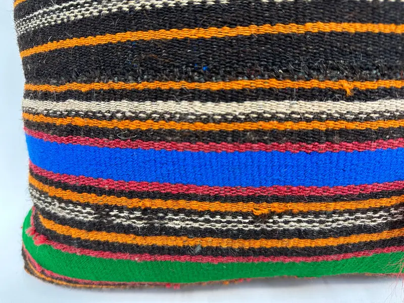Antique Pillows, Handmade Kilim Cushion, Boho Pillow Sham Cover, Art Deco Cushion, 18x18 Green Pillow, Meditation Pillow, Pillow Cover - 2