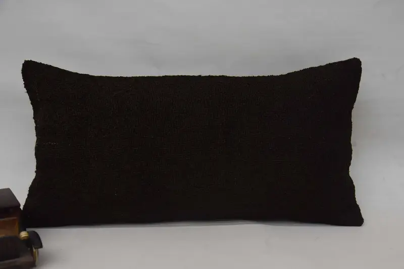 Comfy Throw Pillow Case, Antique Pillows, 12x24 Brown Cushion Case, Cushion, Accent Pillow, Boho Pillow, Boho Throw Cushion, Boho Pillow Sham Cover - 1