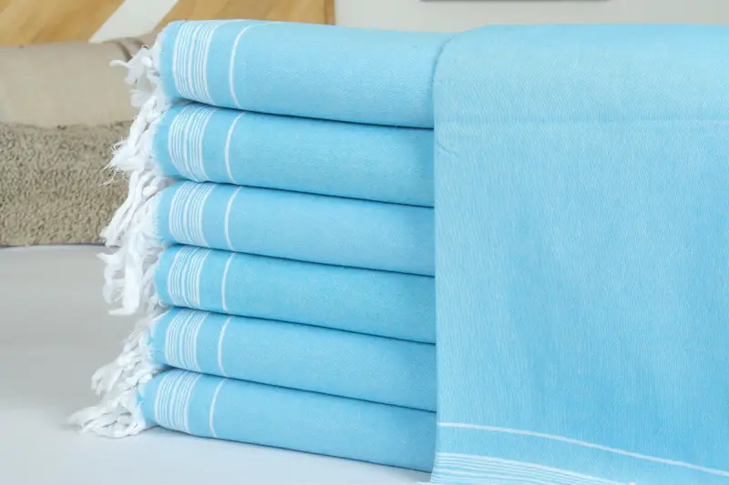 Wedding Gift Customized Blanket, Bridesmaid Gifts, Throw Blanket Couch, Gift For Boyfriend, 92x56 Cotton Striped Towel, Woven Throw Blanket - 2