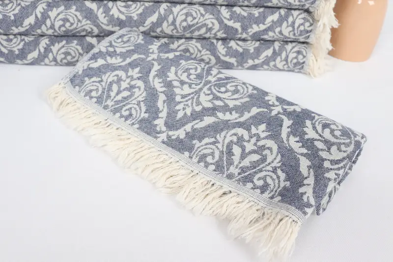 Bridesmaid Gifts, 40x24 Cotton Baroque Towel, Monogrammed Hand Towel, Gifts For Him, Personalized Gift, Personalize Gift, Turkish Towel Monogram - 5