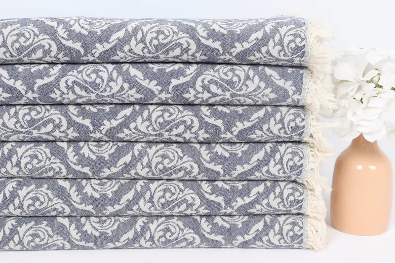 Bridesmaid Gifts, 40x24 Cotton Baroque Towel, Monogrammed Hand Towel, Gifts For Him, Personalized Gift, Personalize Gift, Turkish Towel Monogram - 4