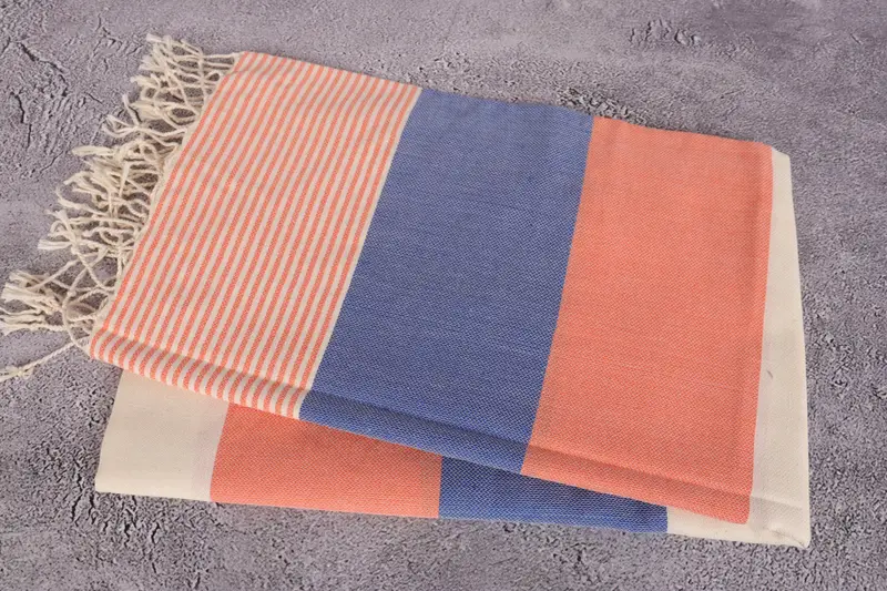 Turkish Towel Beach Towel, Summer Gift, Beach Theme Wedding Gift, Engagement Gift, Lightweight towel, Turkish bath towel, 68x40 Cotton Striped Towel - 6