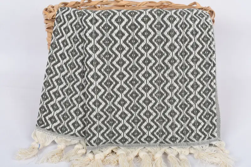 Best Friend Gift, Gym Towel, 36x18 Cotton Diamond Towel, Personalized Gift, Wedding Gift For Bride, Turkish Hand Towel, Monogrammed Hand Towel - 5