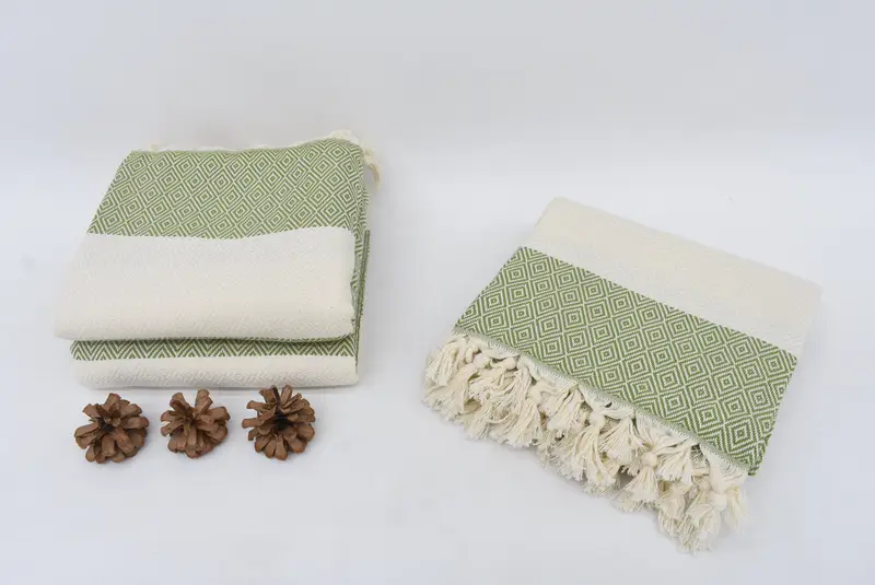 Beach towel, 70x40 Cotton Diamond Towel, Gift For Her, Turkish bath towel, Gift For Best Friend, Personalized Turkish bath towel for home decor - 7