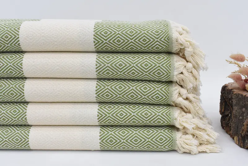 Beach towel, 70x40 Cotton Diamond Towel, Gift For Her, Turkish bath towel, Gift For Best Friend, Personalized Turkish bath towel for home decor - 1