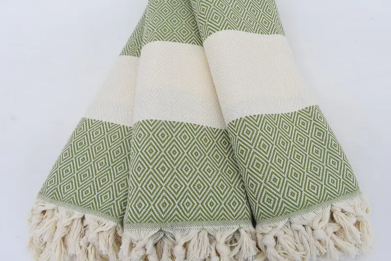 Beach towel, 70x40 Cotton Diamond Towel, Gift For Her, Turkish bath towel, Gift For Best Friend, Personalized Turkish bath towel for home decor - 3