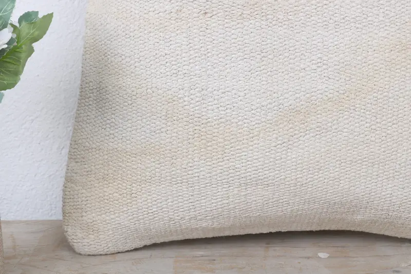 Kilim Cushion Sham, 14x14 White Cushion Cover, Antique Pillows, Pillow Cover, Home Decor Pillow, Personalized Gift Pillow Pillow Sham - 3