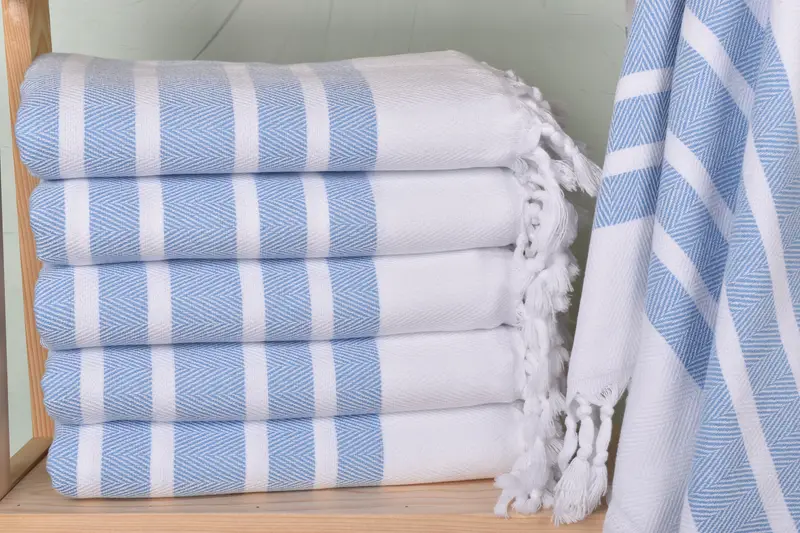 70x40 Cotton Herringbone Towel, Beach Towel Gift, Large Beach Towel Personalized, Monogram Turkish Towel, Bachelor Party Gifts, Hammam towel - 1