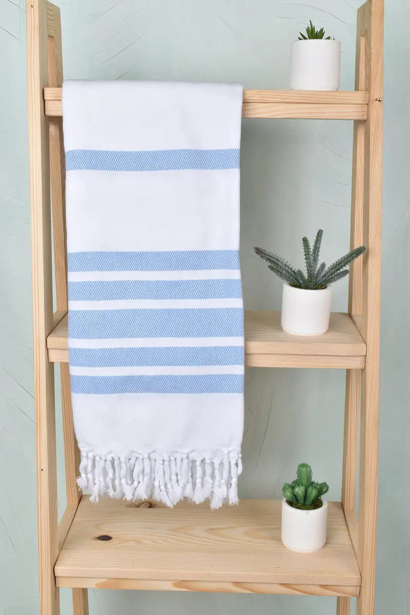 70x40 Cotton Herringbone Towel, Beach Towel Gift, Large Beach Towel Personalized, Monogram Turkish Towel, Bachelor Party Gifts, Hammam towel - 8