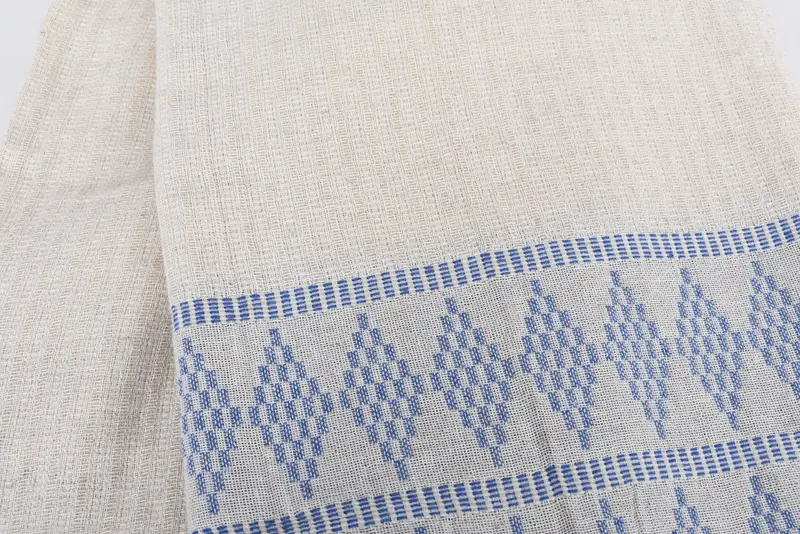 Woven Throw Blanket, Woven Blanket, Custom Blanket, Bridal Shower Favor, Monogram Beach Blanket, Best Wedding Gift, 100x88 Cotton Kilim Design Towel - 4