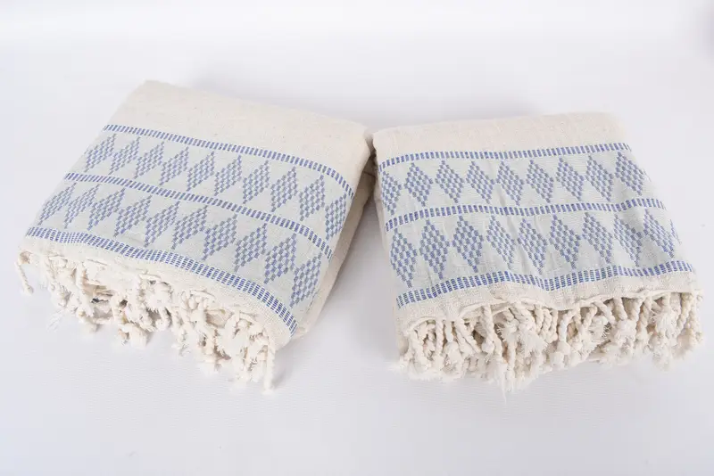 Woven Throw Blanket, Woven Blanket, Custom Blanket, Bridal Shower Favor, Monogram Beach Blanket, Best Wedding Gift, 100x88 Cotton Kilim Design Towel - 6