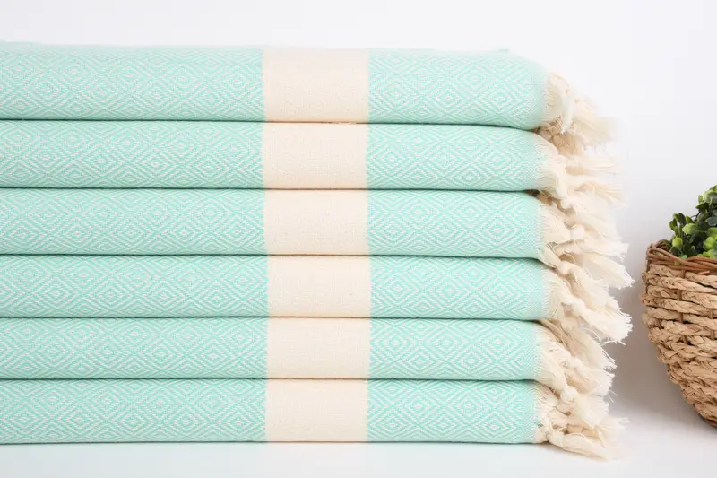 Handgefertigte Geschenk, Personalisiertes Handtuch, 36x20 Baumwolldiamanttuch, Monogramm Küchentuch, personalisiertes Küchentuch, Sommertuch, Reisetuch - 2
