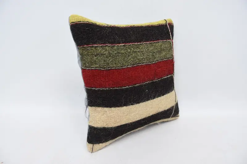 Home Decor Pillow, 14x14 Brown Cushion Cover, Kilim Pillow Cover, Kilim Cushion Sham, Nautical Throw Pillow Sham, Cushion Cover - 3