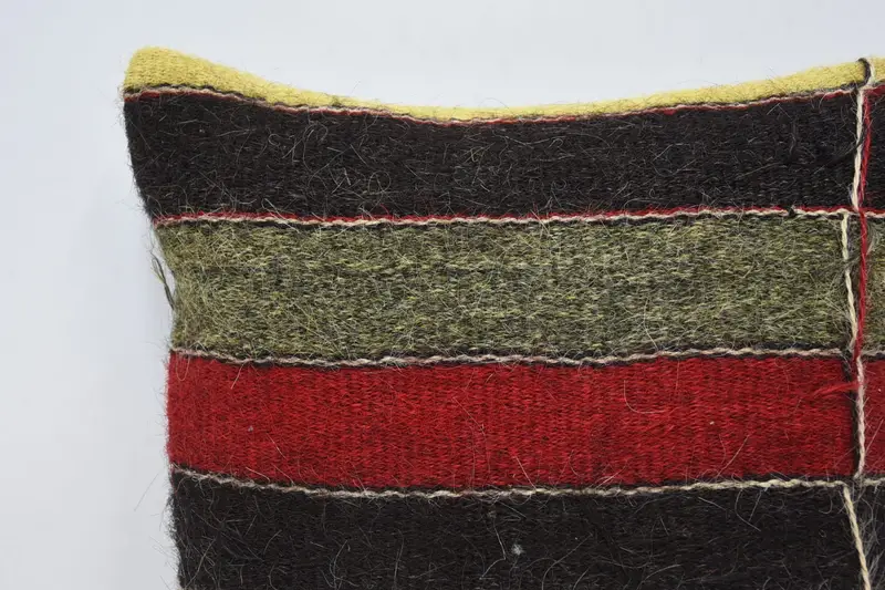 Home Decor Pillow, 14x14 Brown Cushion Cover, Kilim Pillow Cover, Kilim Cushion Sham, Nautical Throw Pillow Sham, Cushion Cover - 2