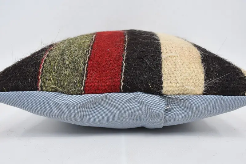 Home Decor Pillow, 14x14 Brown Cushion Cover, Kilim Pillow Cover, Kilim Cushion Sham, Nautical Throw Pillow Sham, Cushion Cover - 5
