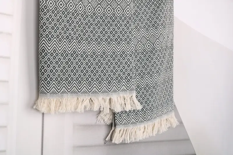 Employee Gifts, 70x40 Cotton Diamond Towel, Personalized Turkish Towel, Bachelorette Party Gift, Quick-Dry Beach Towel, Family Gift Basket - 8