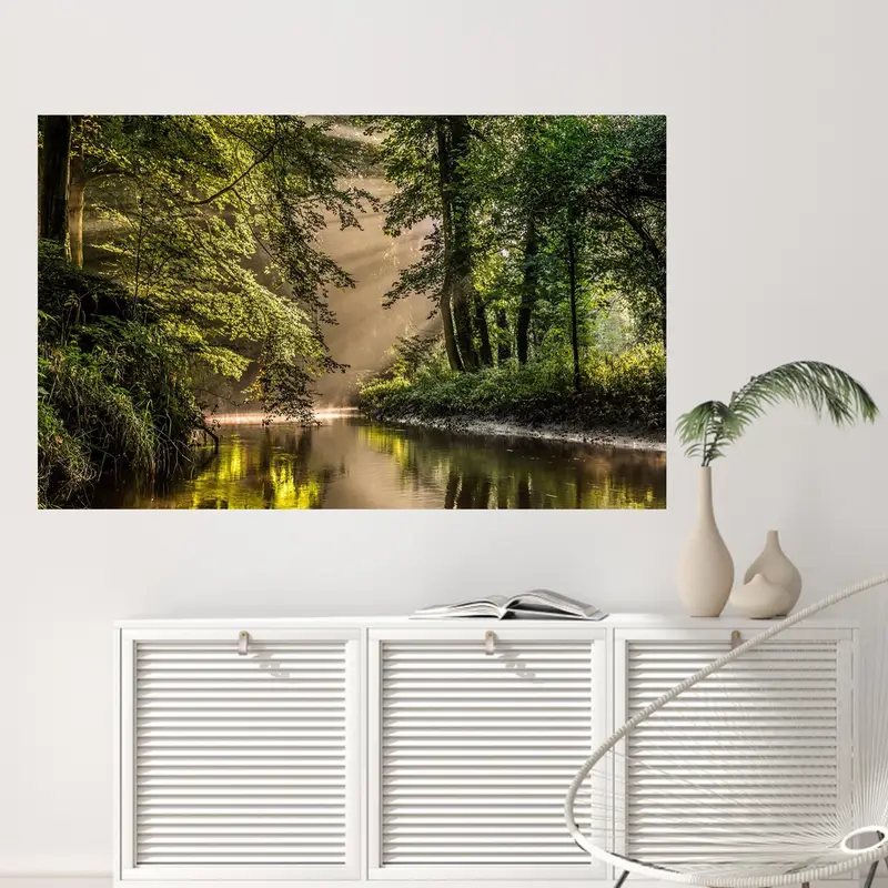 Elegant Printed Glass: Nature Landscape & Farmhouse Charm