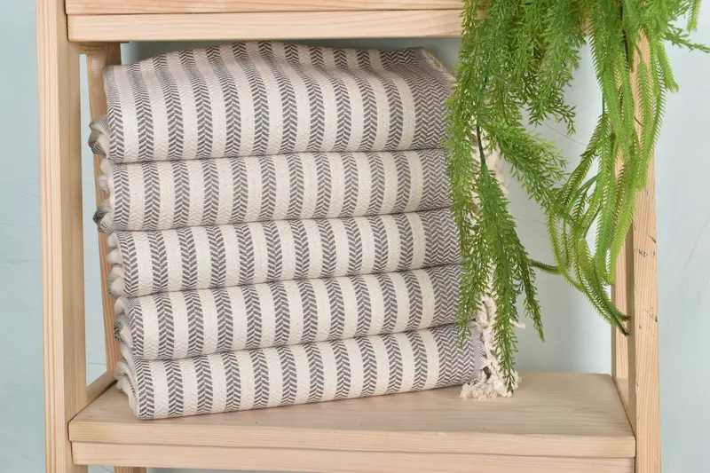 Quick-Dry Beach Towel, Turkish Towel USA, Sand-free towel, Summer Towel, 70x40 Cotton Chevron Towel, Bachelor Party Gifts, Embroidered Turkish Towel - 1