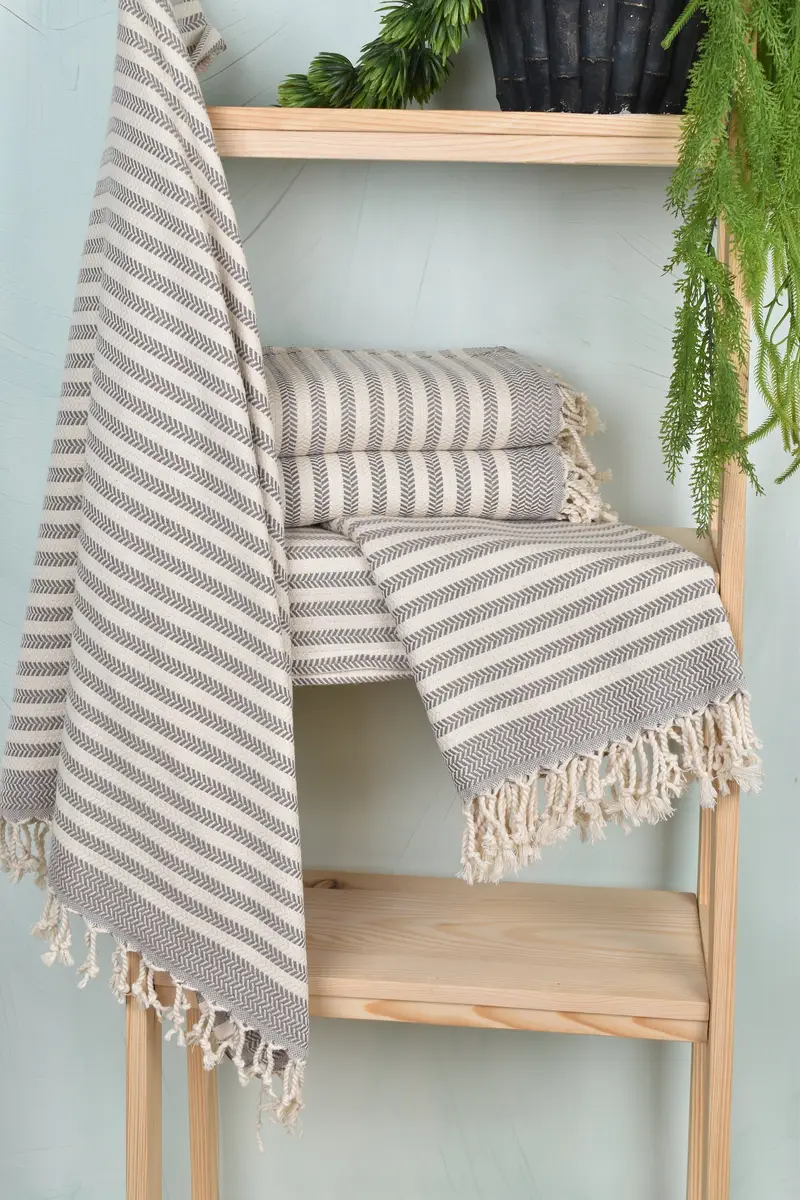 Quick-Dry Beach Towel, Turkish Towel USA, Sand-free towel, Summer Towel, 70x40 Cotton Chevron Towel, Bachelor Party Gifts, Embroidered Turkish Towel - 6