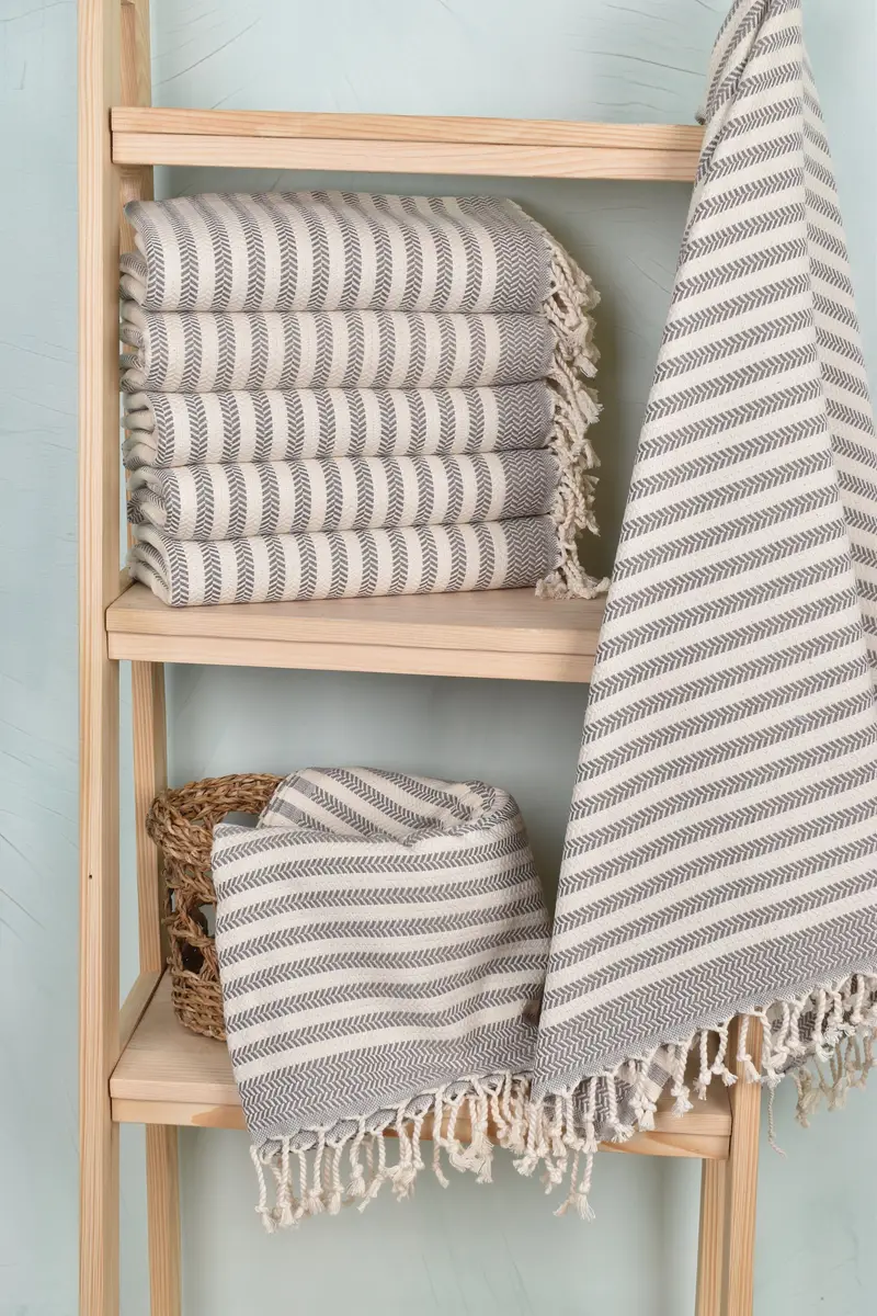 Quick-Dry Beach Towel, Turkish Towel USA, Sand-free towel, Summer Towel, 70x40 Cotton Chevron Towel, Bachelor Party Gifts, Embroidered Turkish Towel - 3