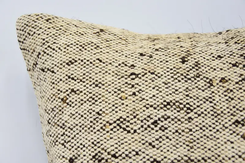 Pillow Cover, 12x12 Beige Cushion Case, Pillow for Sofa, Vintage Pillow, Kilim Cushion Sham, Ethnic Throw Pillow Sham, Crochet Pattern Cushion - 2