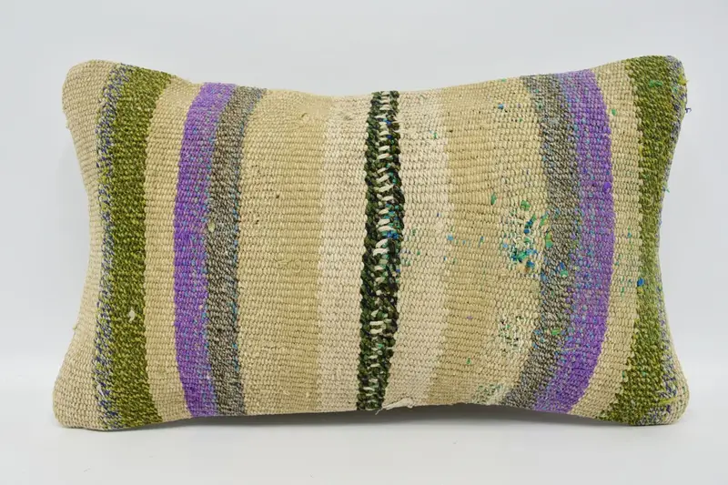 Boho Pillow, Cushion, Boho Chic Cushion Case, Boho Pillow Sham Cover, Interior Designer Pillow, Ethnic Pillow Cover Cushion, 12x20 Beige Pillow Sham - 1