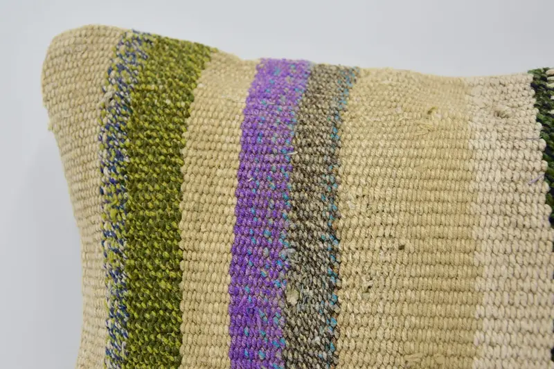 Boho Pillow, Cushion, Boho Chic Cushion Case, Boho Pillow Sham Cover, Interior Designer Pillow, Ethnic Pillow Cover Cushion, 12x20 Beige Pillow Sham - 2